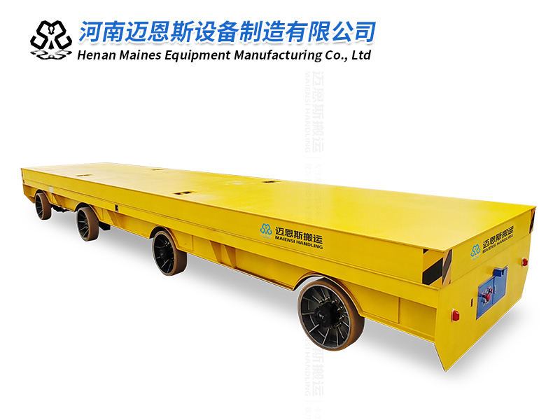 大型無(wú)軌地平車電動(dòng)平板搬運(yùn)車試機(jī)成功